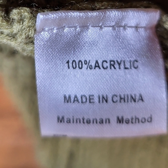 Zesica Large Oversized Sweater olive Green crew neck NWT - Picture 10 of 14